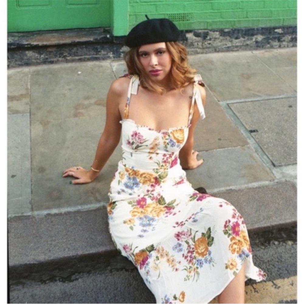 NEW Reformation Nikita Dress Bouquet 12 - Picture 6 of 17